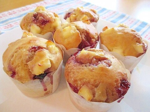 ブルーベリーとクリチのHMマフィン♪